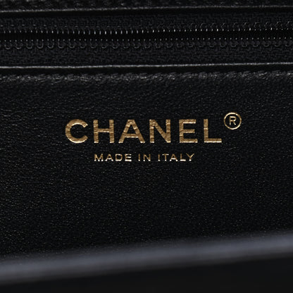 Chanel Caviar Quilted Large CC Filigree Vanity Case Black 6 of 10
