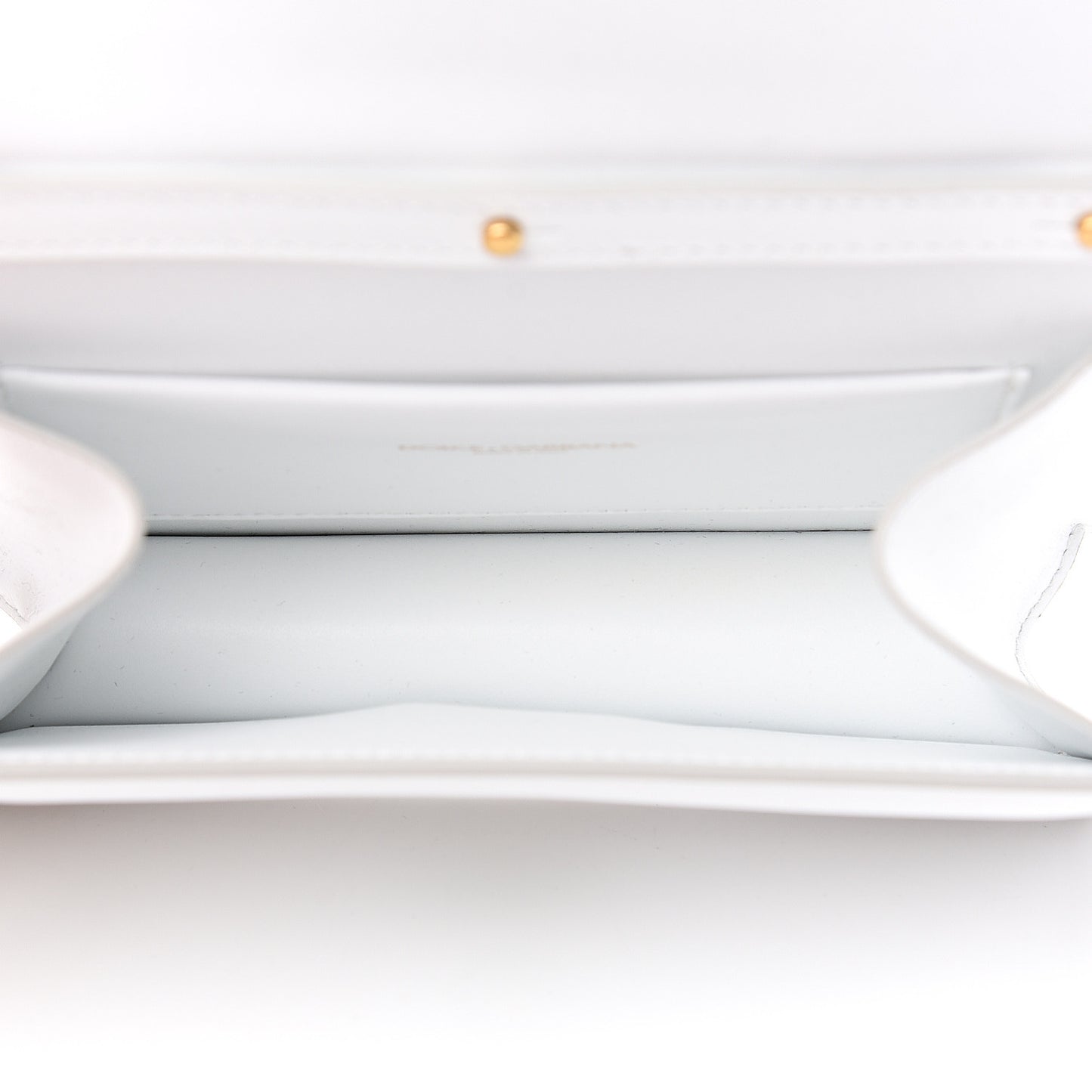 Smooth Calfskin Small Devotion Envelope Top Handle Bag White