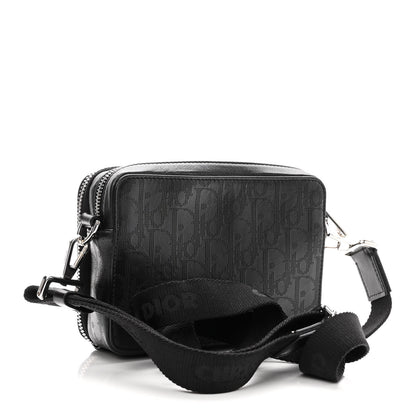 Christian Dior Calfskin Oblique Galaxy Perforated Messenger Black Multicolor 2 of 9