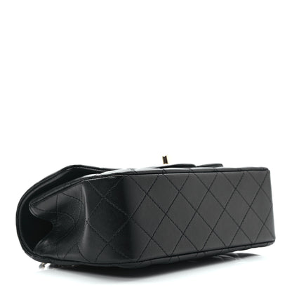 Chanel Lambskin Quilted Mini Top Handle Rectangular Flap Black 4 of 10