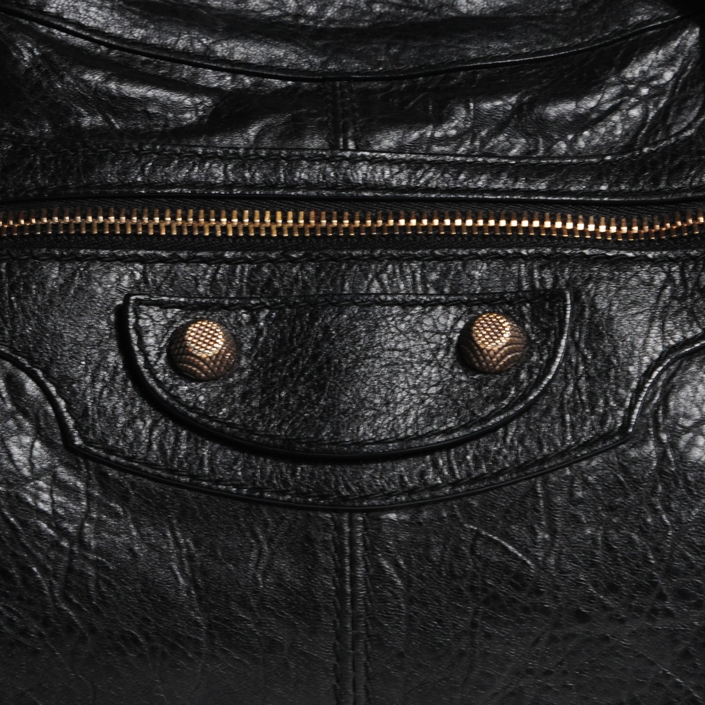 Agneau Giant 12 Rose Gold Hardware Part Time Black