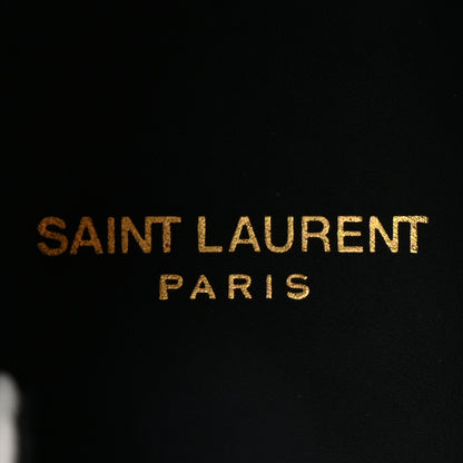Saint Laurent Distressed Calfskin Bedford Logo-Appliqued Hightop Sneakers 40 Optic White 9 of 11