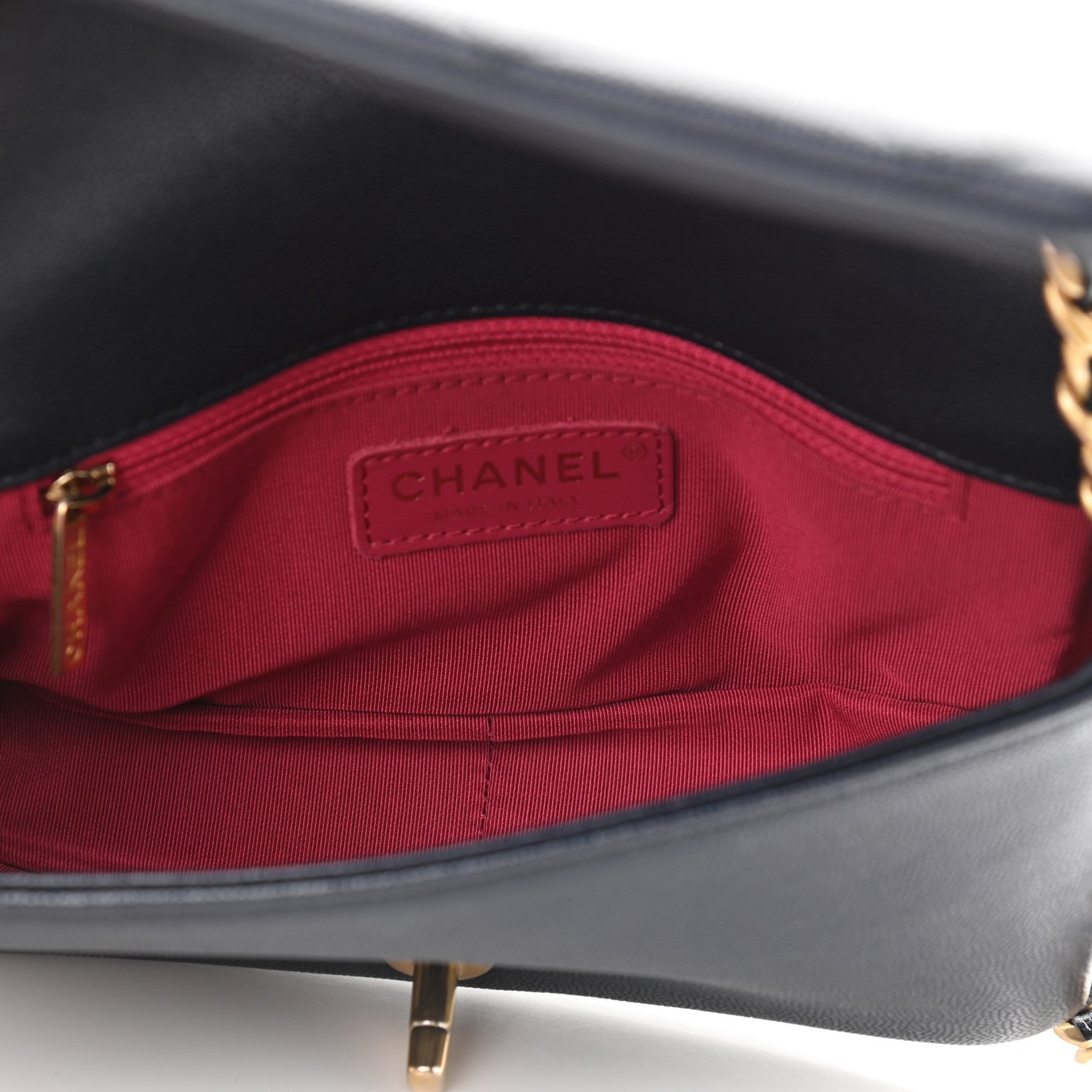 Chanel Caviar Quilted Small Fashion Therapy Flap Bag Navy Blue 5 of 9