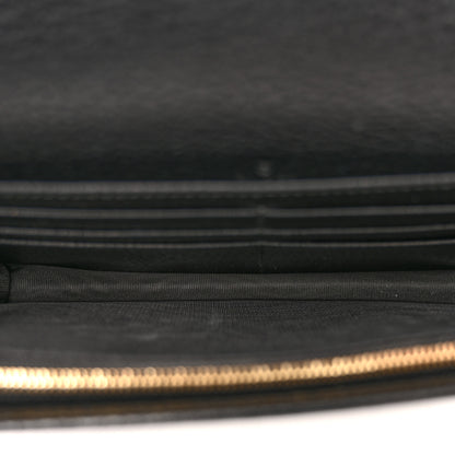 Gucci Dollar Calfskin Mini GG Marmont Chain Wallet Black 5 of 14