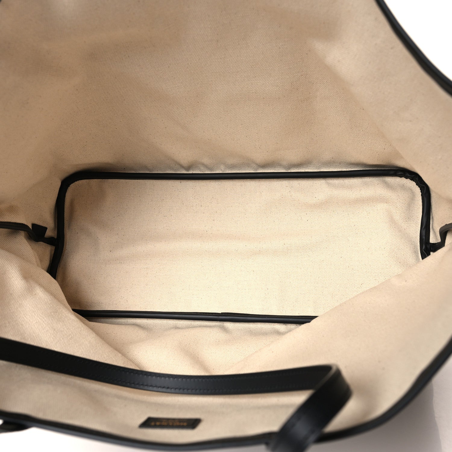 Moynat Canvas 1920 Calfskin Oh! Tote Ruban GM Carbon Bronze Ochre Bordeaux 5 of 10