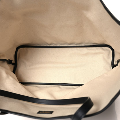 Moynat Canvas 1920 Calfskin Oh! Tote Ruban GM Carbon Bronze Ochre Bordeaux 5 of 10