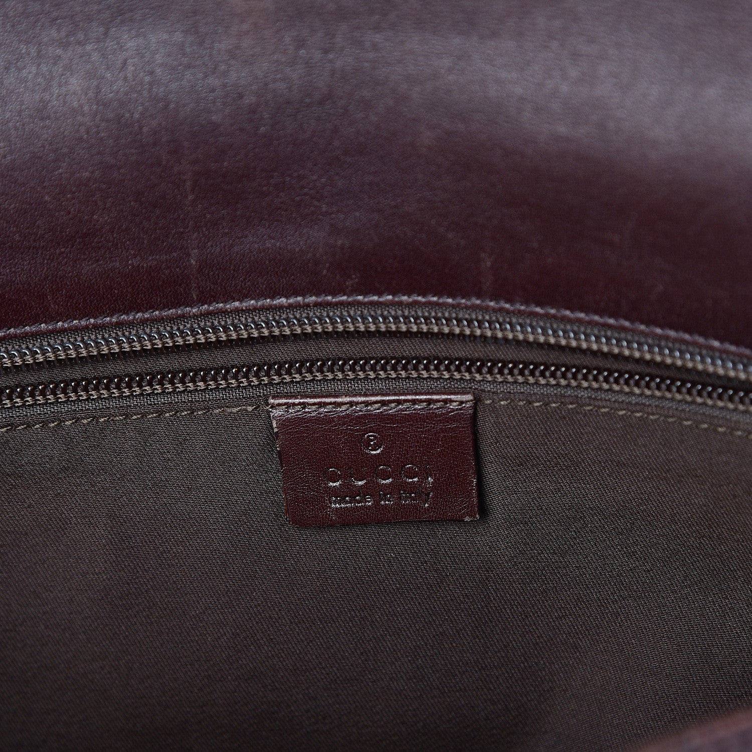 Gucci Guccissima Flap Messenger Bag Dark Brown 5 of 8