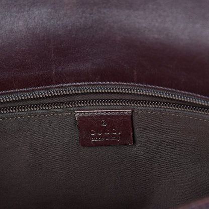 Gucci Guccissima Flap Messenger Bag Dark Brown 5 of 8
