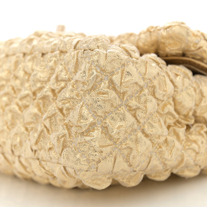 Chanel Metallic Lame Quilted Small Double Flap Gold 10 of 12