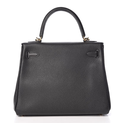 Hermes Togo Kelly Retourne 25 Black 31 of 34
