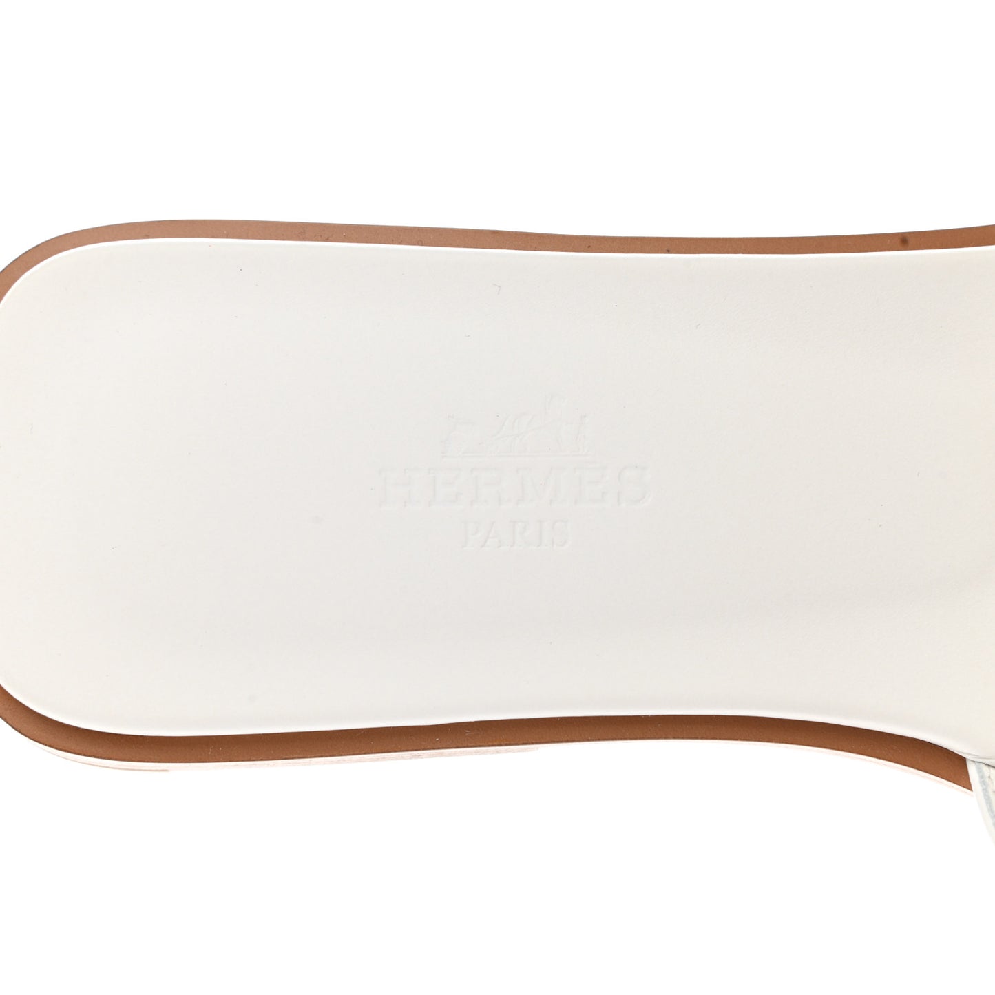 Box Calfskin Oran Sandals 37 White