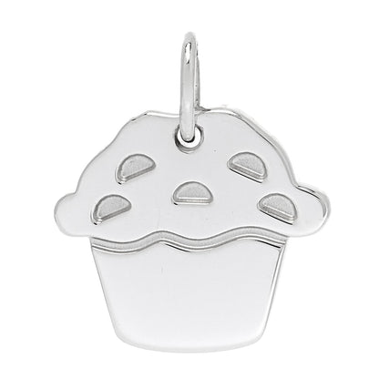 Tiffany Sterling Silver Love Cupcake Charm 1 of 4