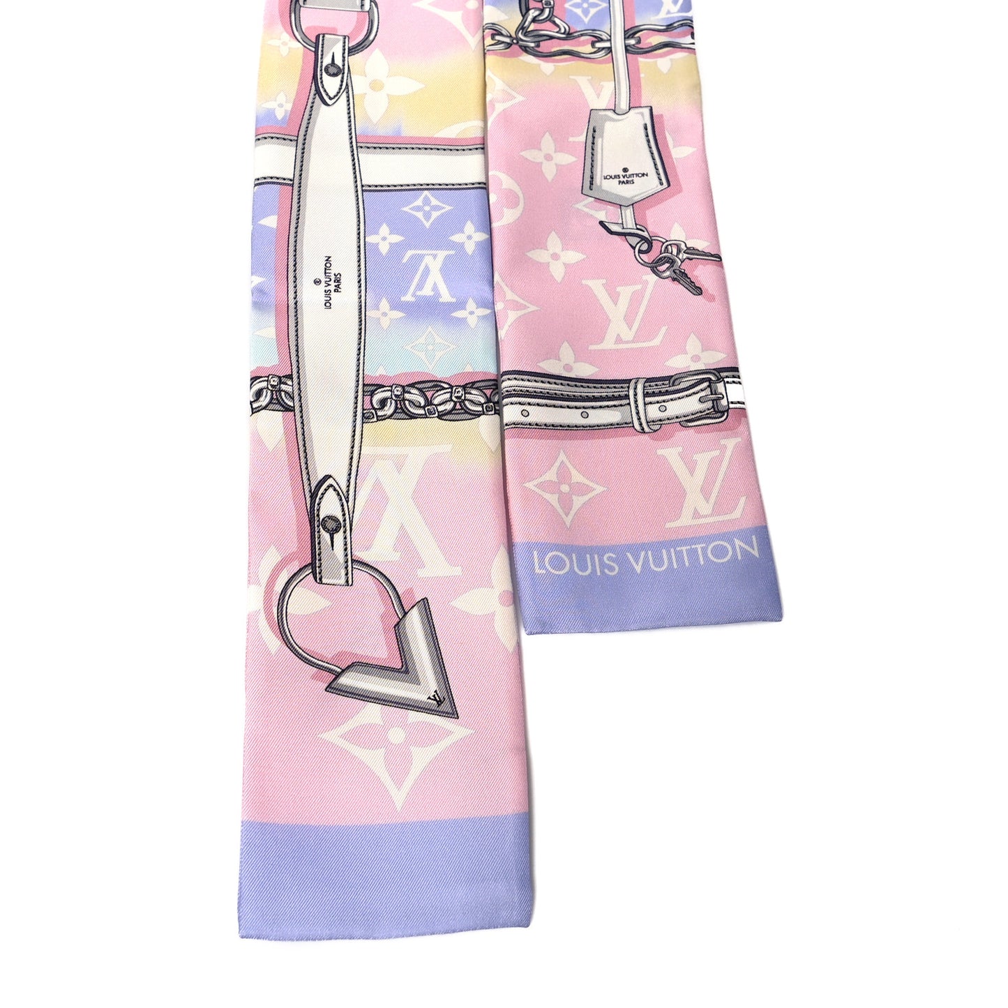 Silk Monogram Escale Confidential Bandeau Pink