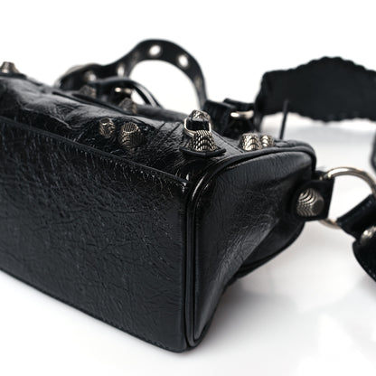 Balenciaga Agneau Arena Mini Le Cagole Duffle Crossbody Bag Black 9 of 10