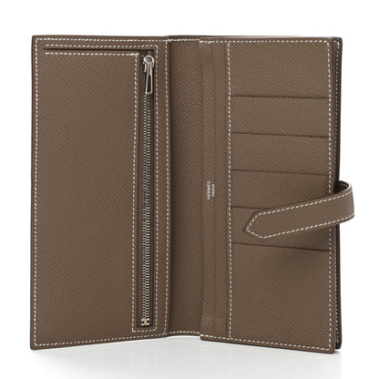 Hermes Epsom Bearn Gusset Wallet Etoupe 5 of 8