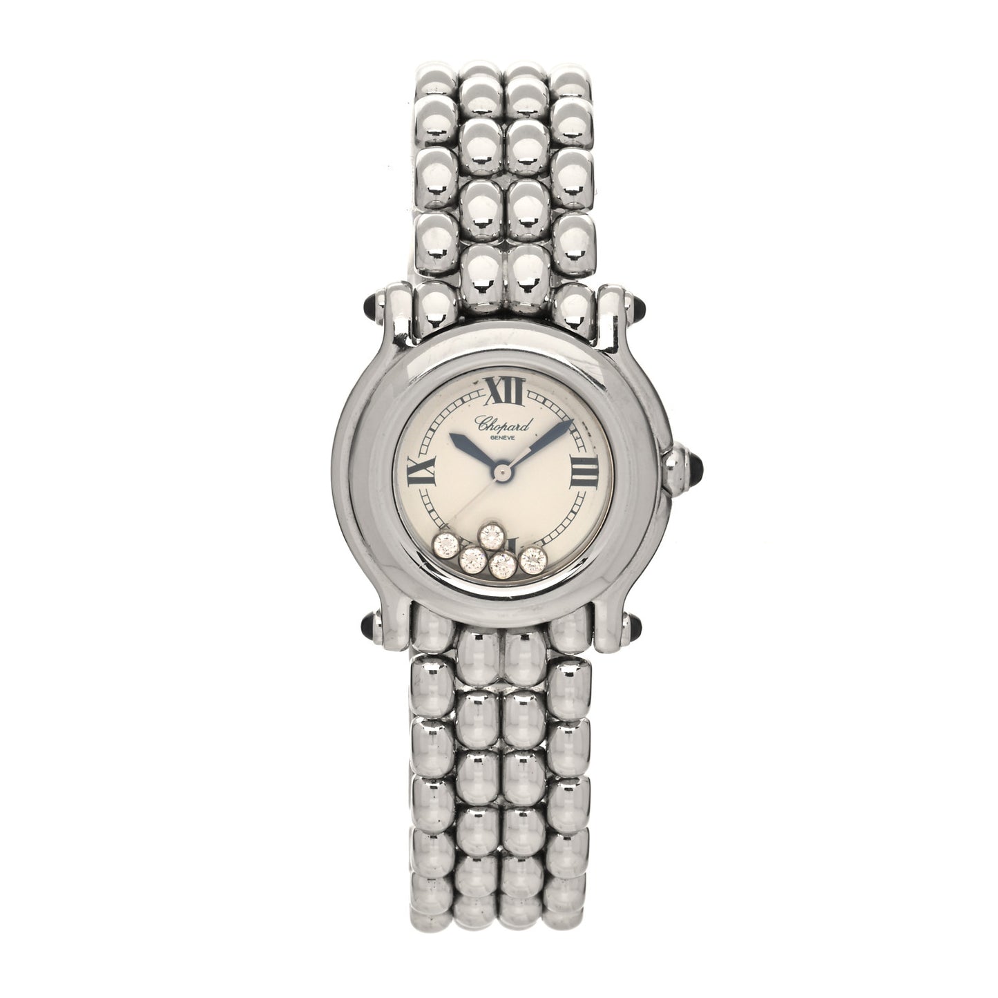 Stainless Steel 5 Diamond 26mm Happy Sport Quartz Watch