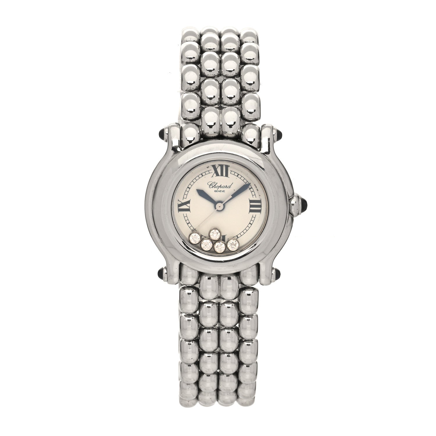 Chopard Stainless Steel 5 Diamond 26mm Happy Sport Quartz Watch 1 of 5