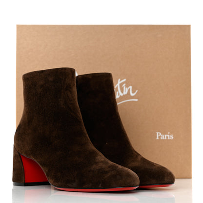 Christian Louboutin Veau Velours Turela 55 Ankle Boots 37 Arabica 8 of 8