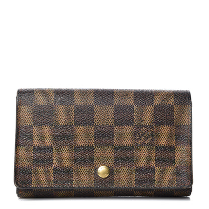 Louis Vuitton Damier Ebene Porte-Monnaie Tresor Wallet 1 of 10
