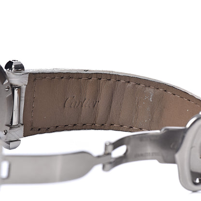 Cartier Stainless Steel Alligator Mother of Pearl 35mm Pasha C Automatic Watch 7 of 8