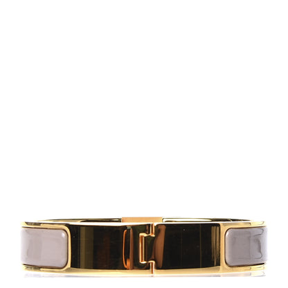 Hermes Enamel Clic Anneau Bracelet PM Marron Glace 4 of 8