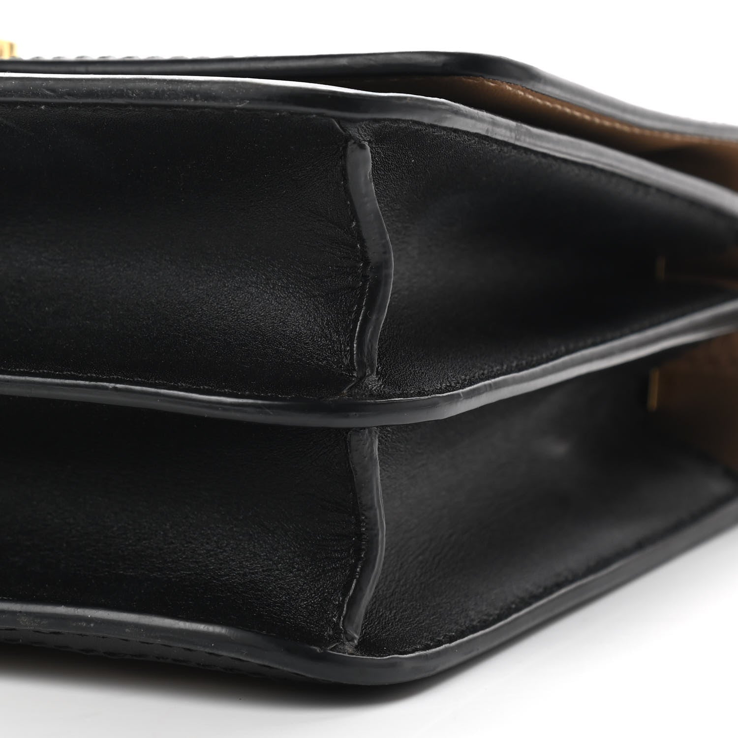 Burberry Calfskin Small TB Envelope Clutch Bag Malt Brown 9 of 10