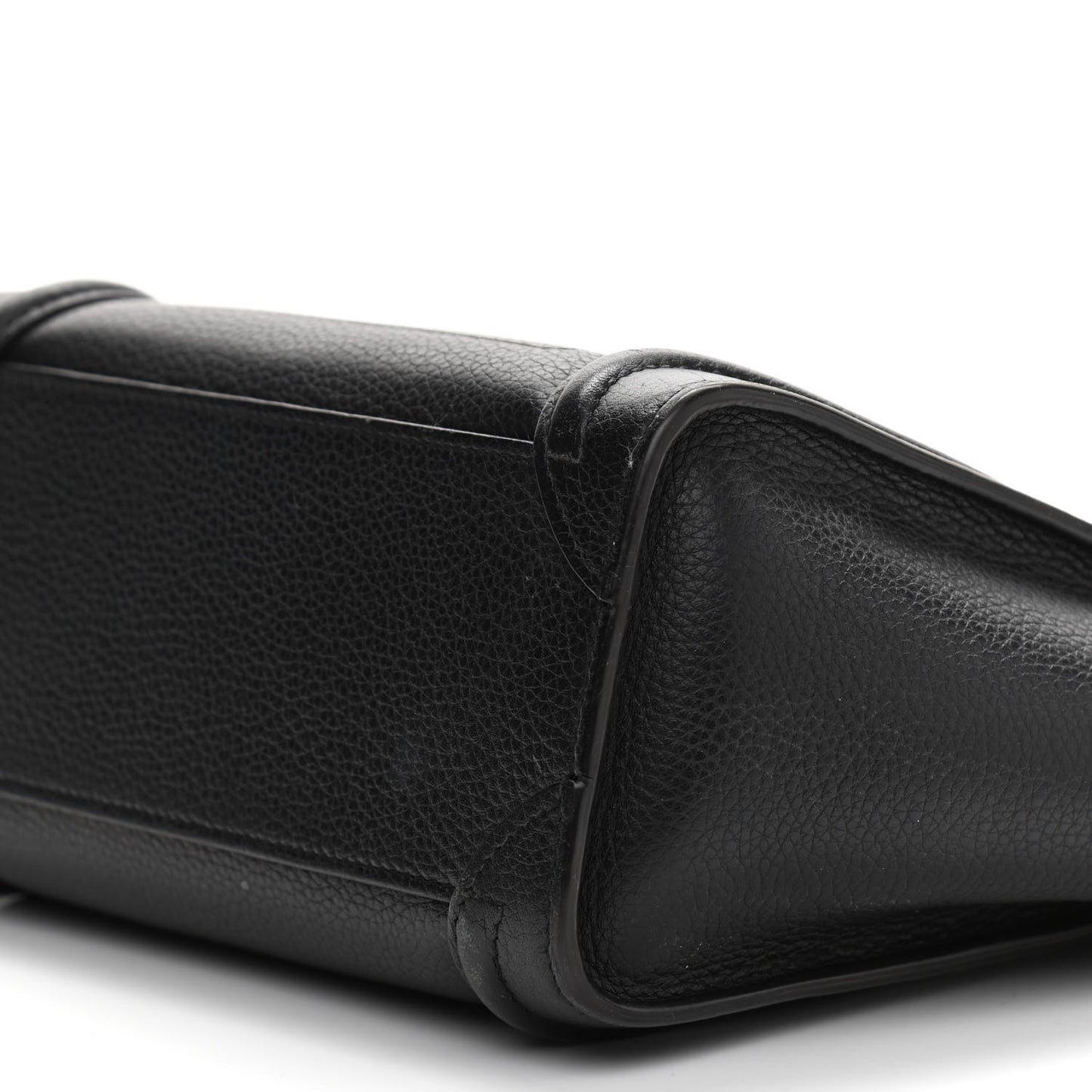 Drummed Calfskin Nano Luggage Black