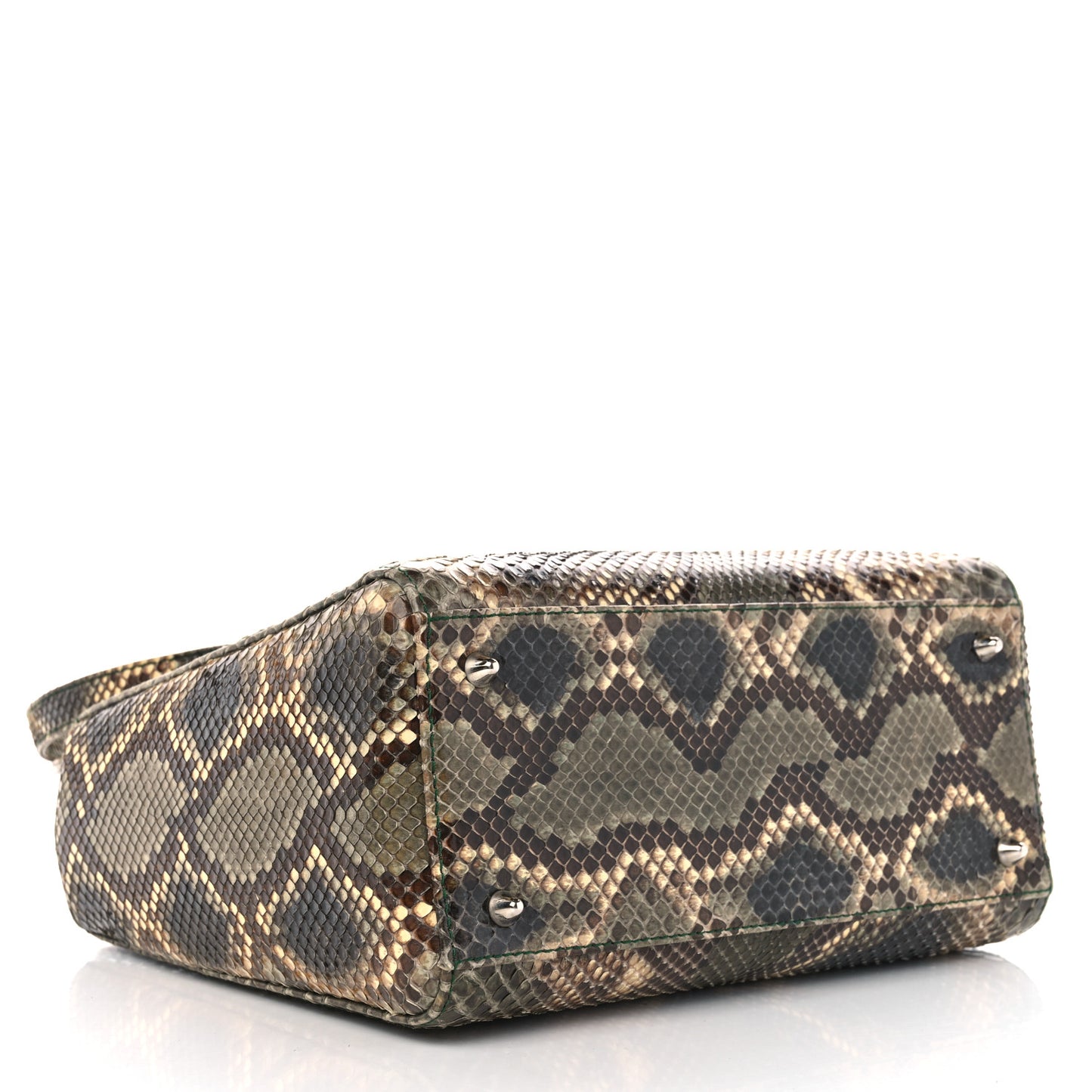 Snakeskin Medium Lady Dior Brown Multicolor
