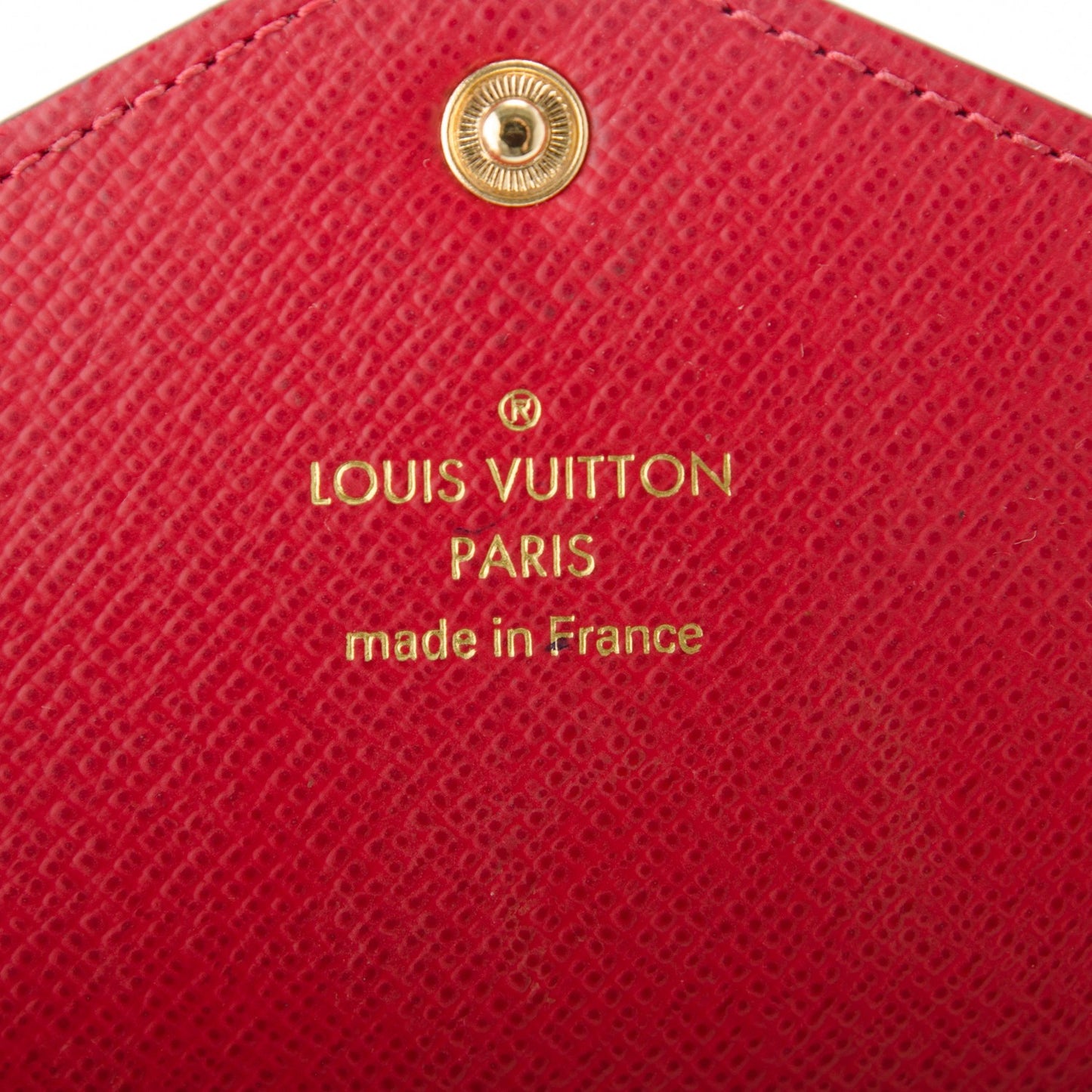 Damier Ebene Josephine Wallet Red