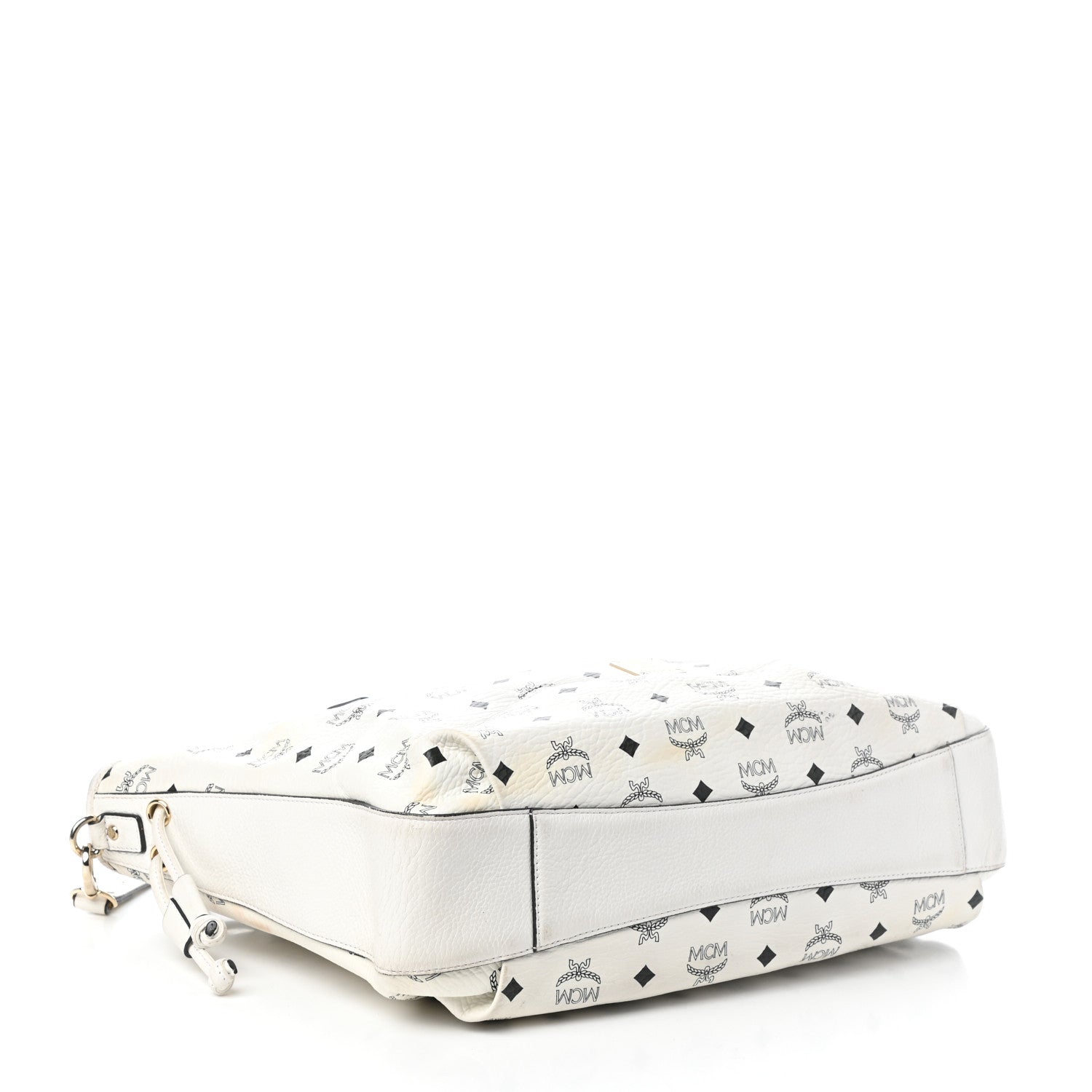 MCM Visetos Drawstring Bag White 4 of 10