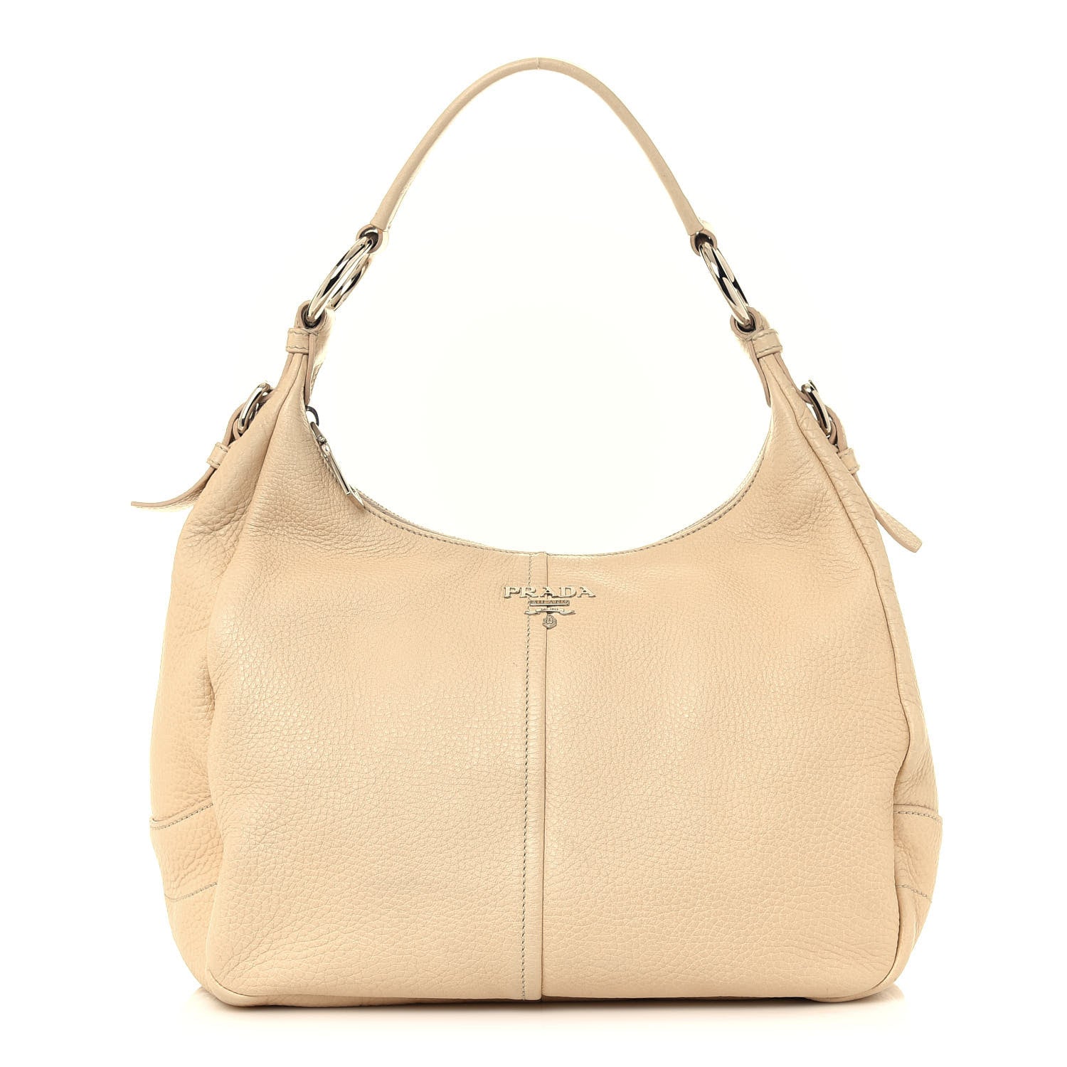 Prada Vitello Daino Hobo Sabbia 1 of 10
