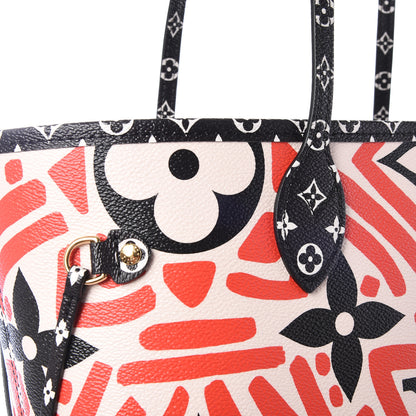 Louis Vuitton Monogram Giant Crafty Neverfull MM Creme Rouge Black 8 of 11