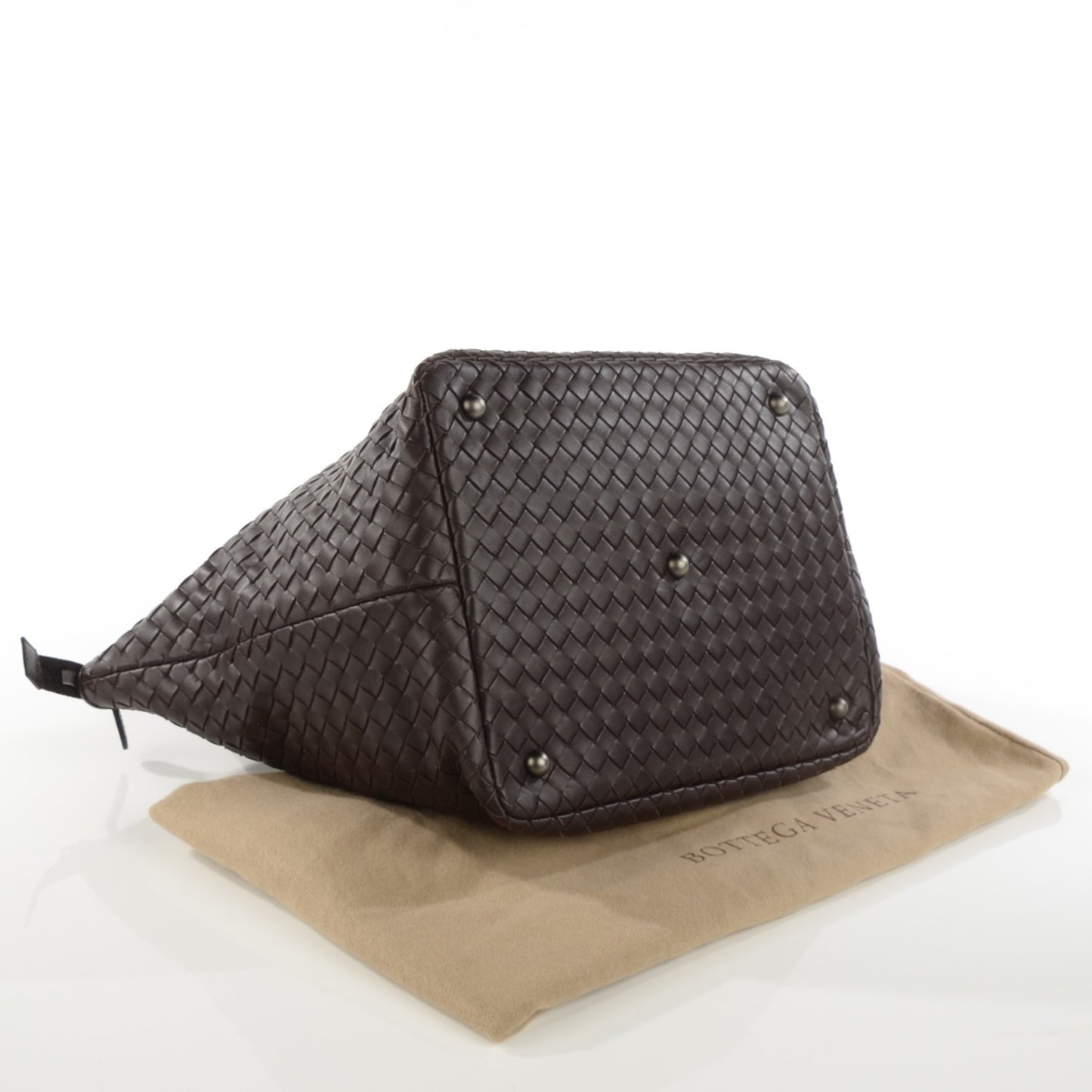 Nappa Intrecciato Tote Ebano
