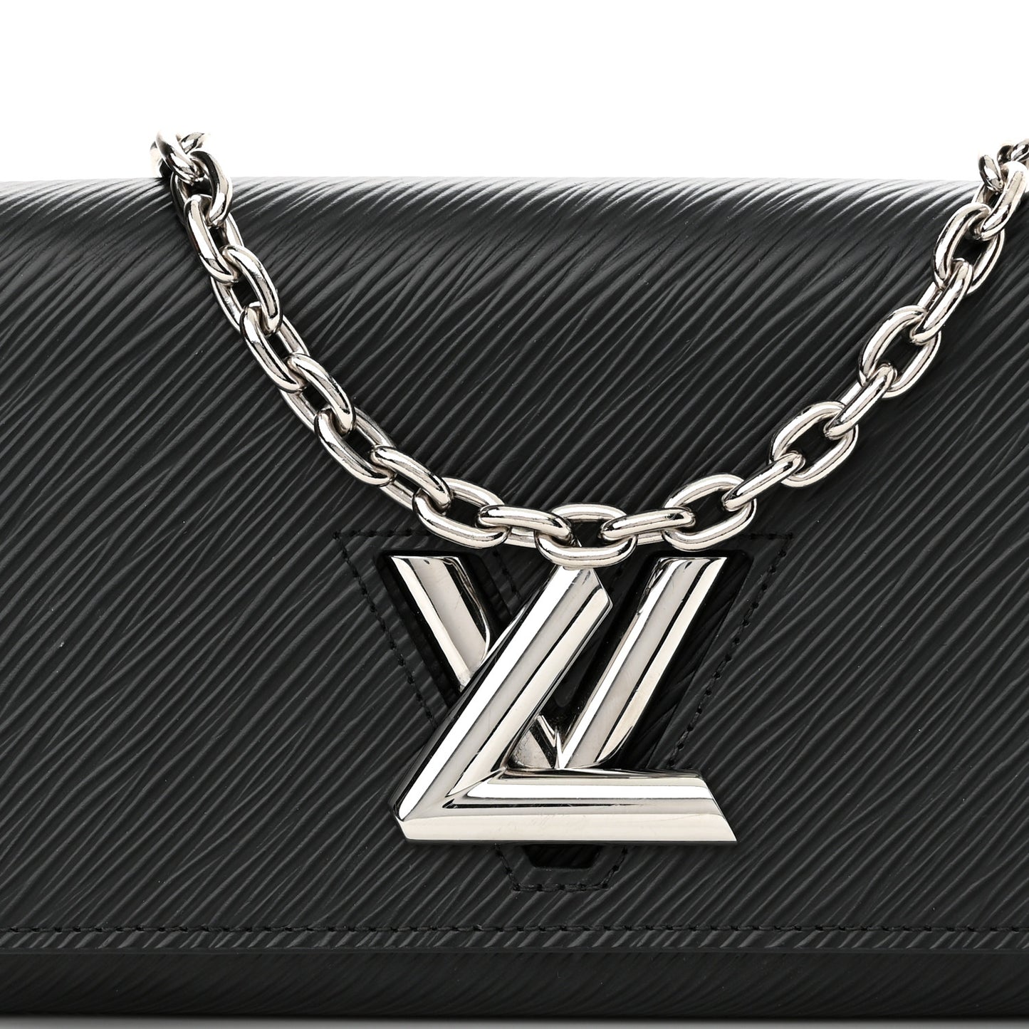 Epi Twist Chain Wallet Black