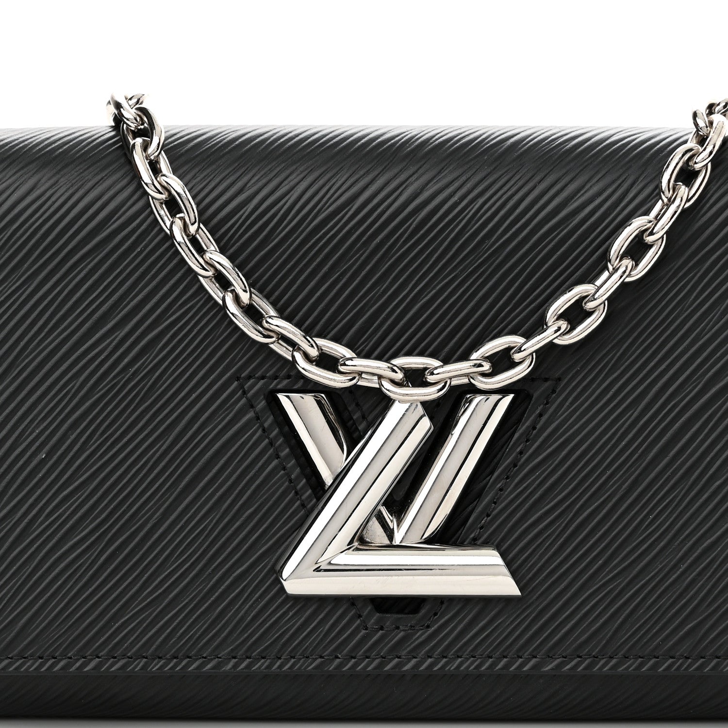 Louis Vuitton Epi Twist Chain Wallet Black 7 of 11