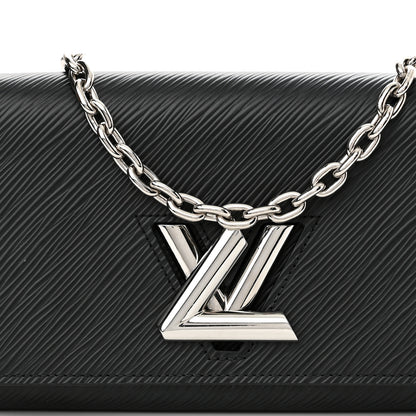 Louis Vuitton Epi Twist Chain Wallet Black 7 of 11
