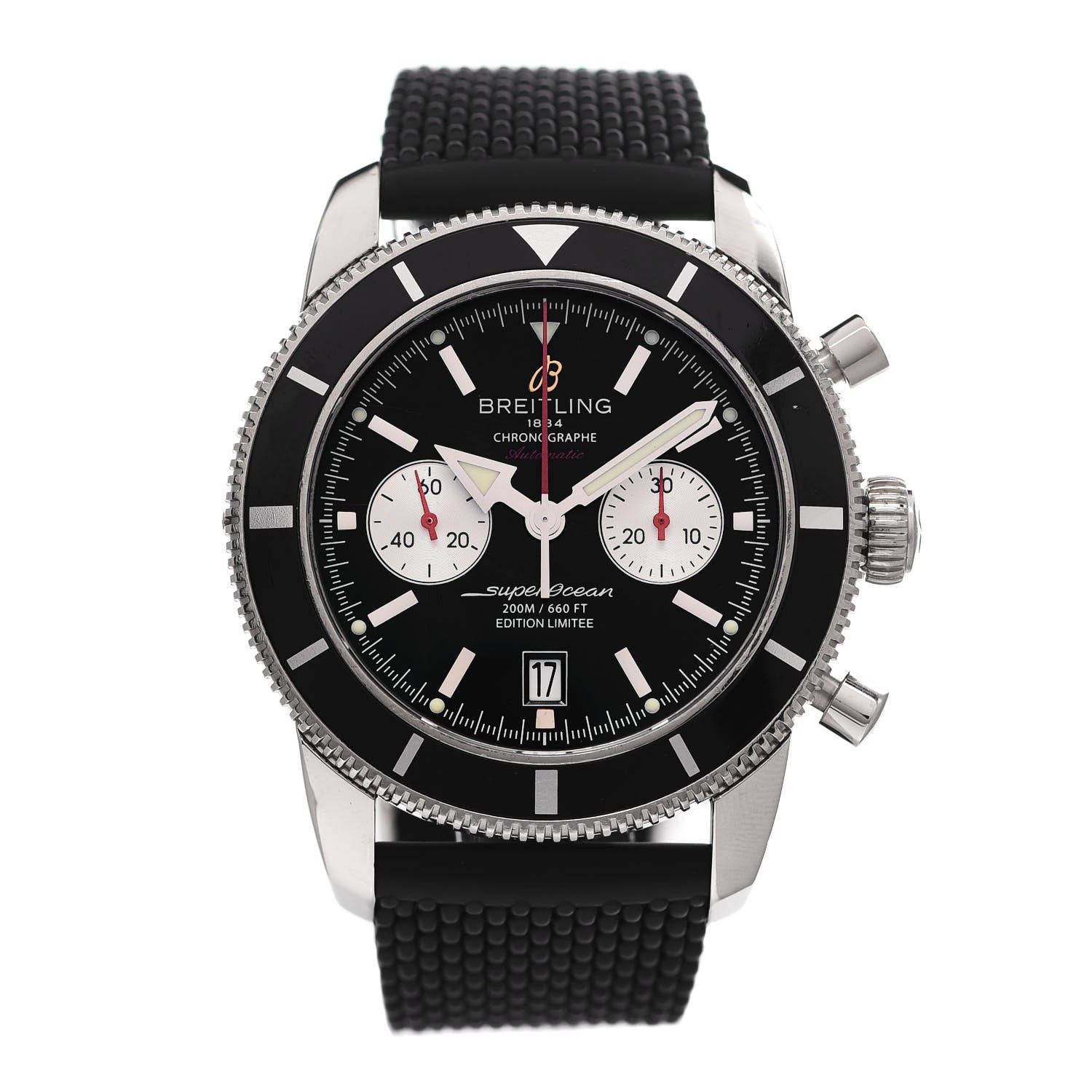Breitling Stainless Steel Rubber 46mm Superocean Heritage Limited Edition Automatic Watch Black A23320 1 of 6