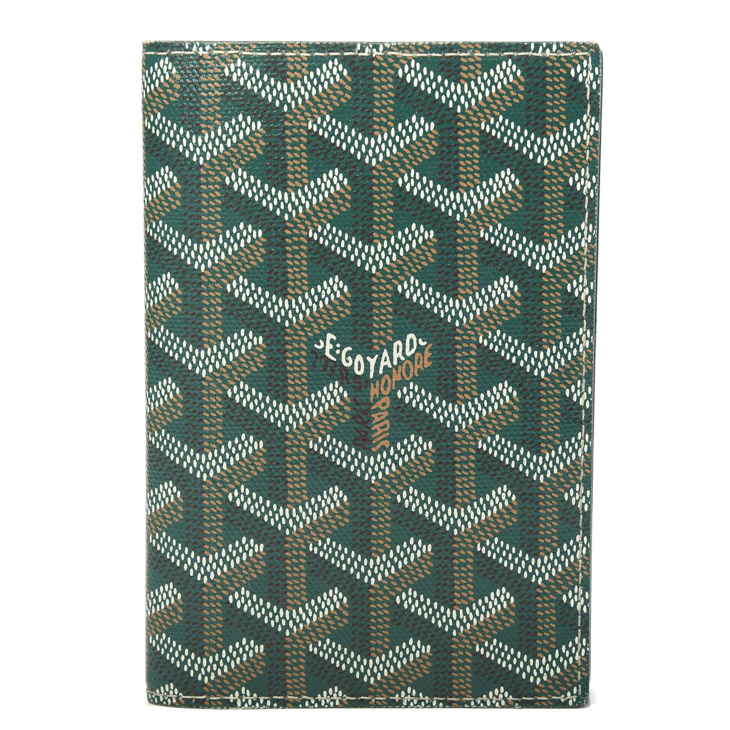 Goyardine Passport Wallet Green