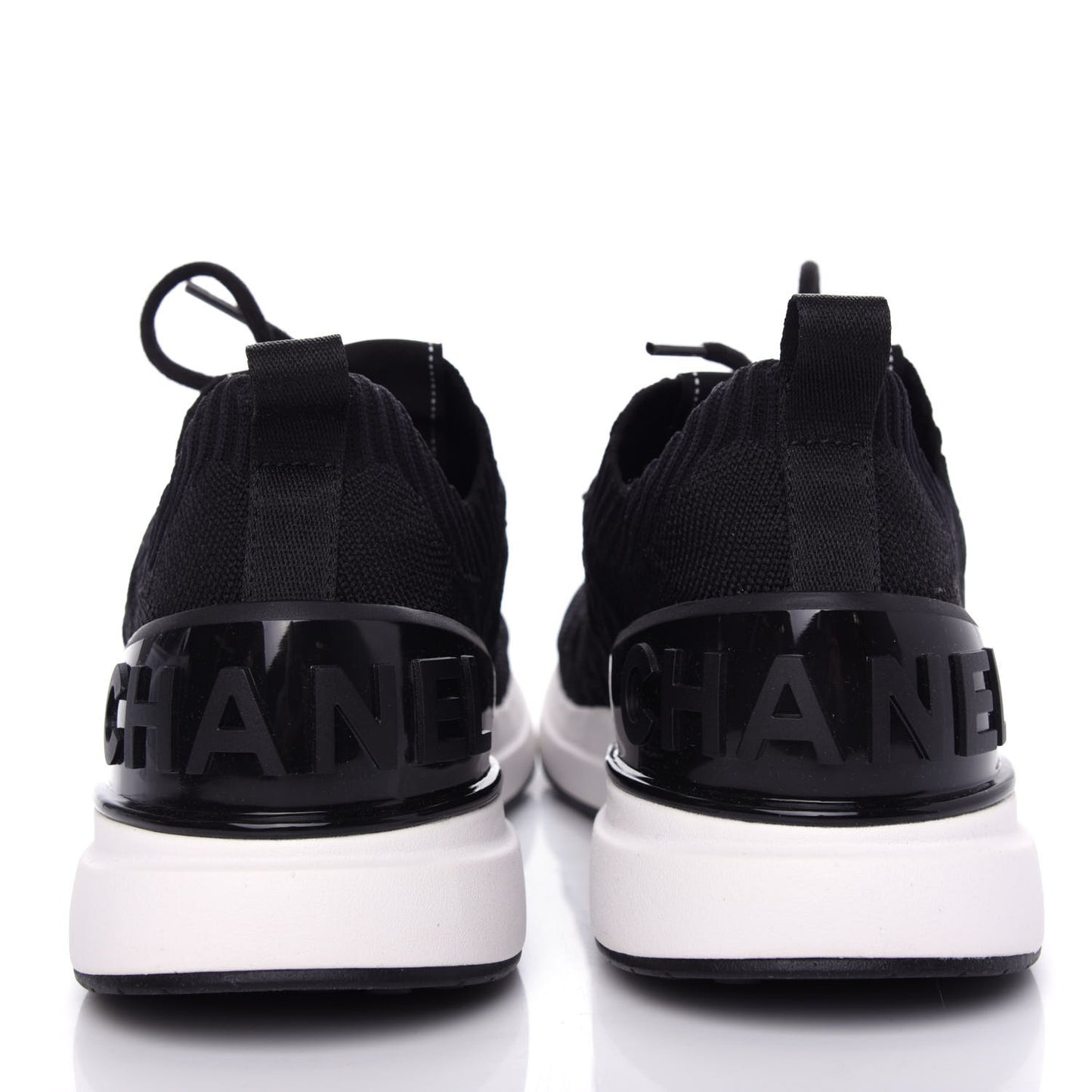Fabric Logo Sneakers 38 Black