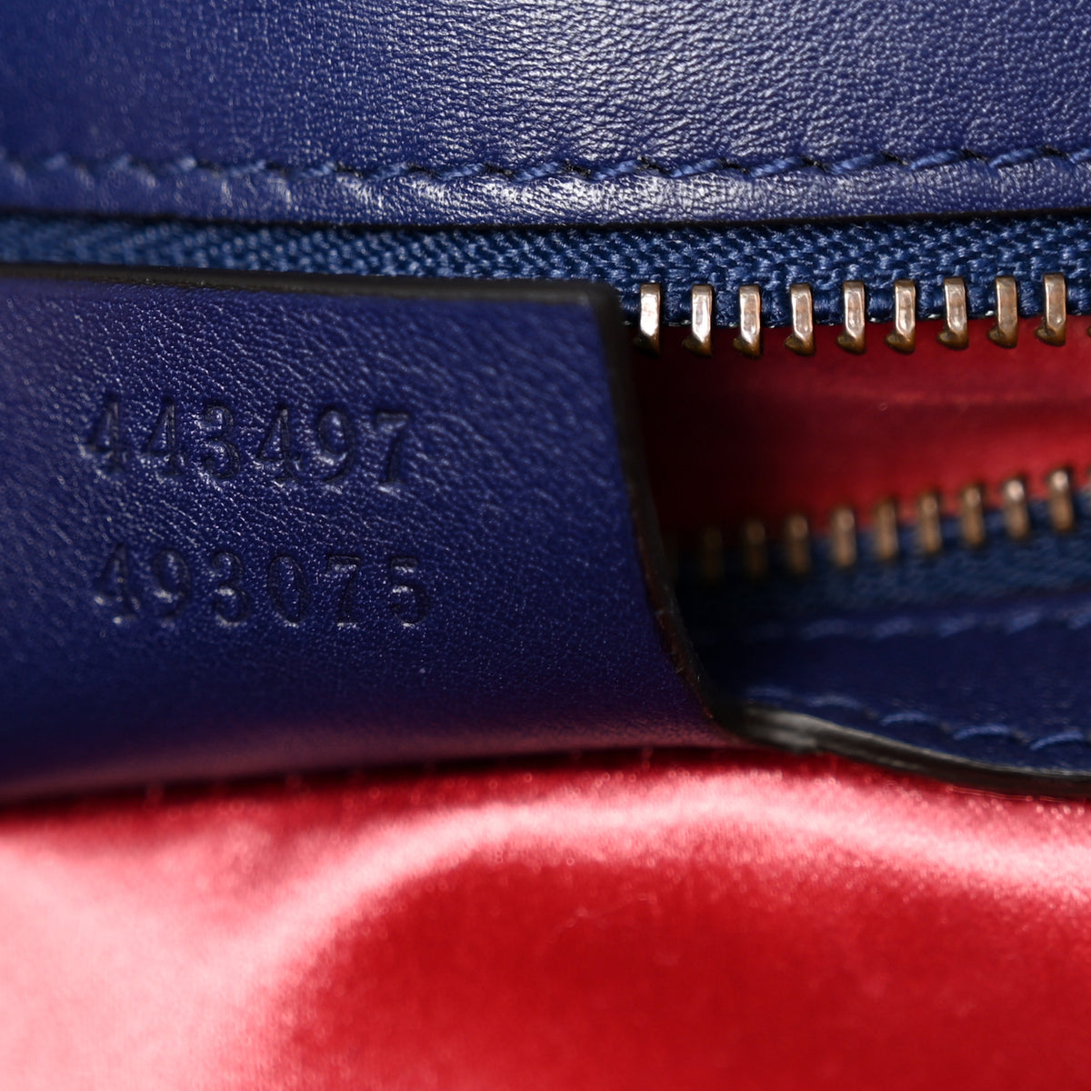 Velvet Matelasse Small GG Marmont Shoulder Bag Cobalt Blue