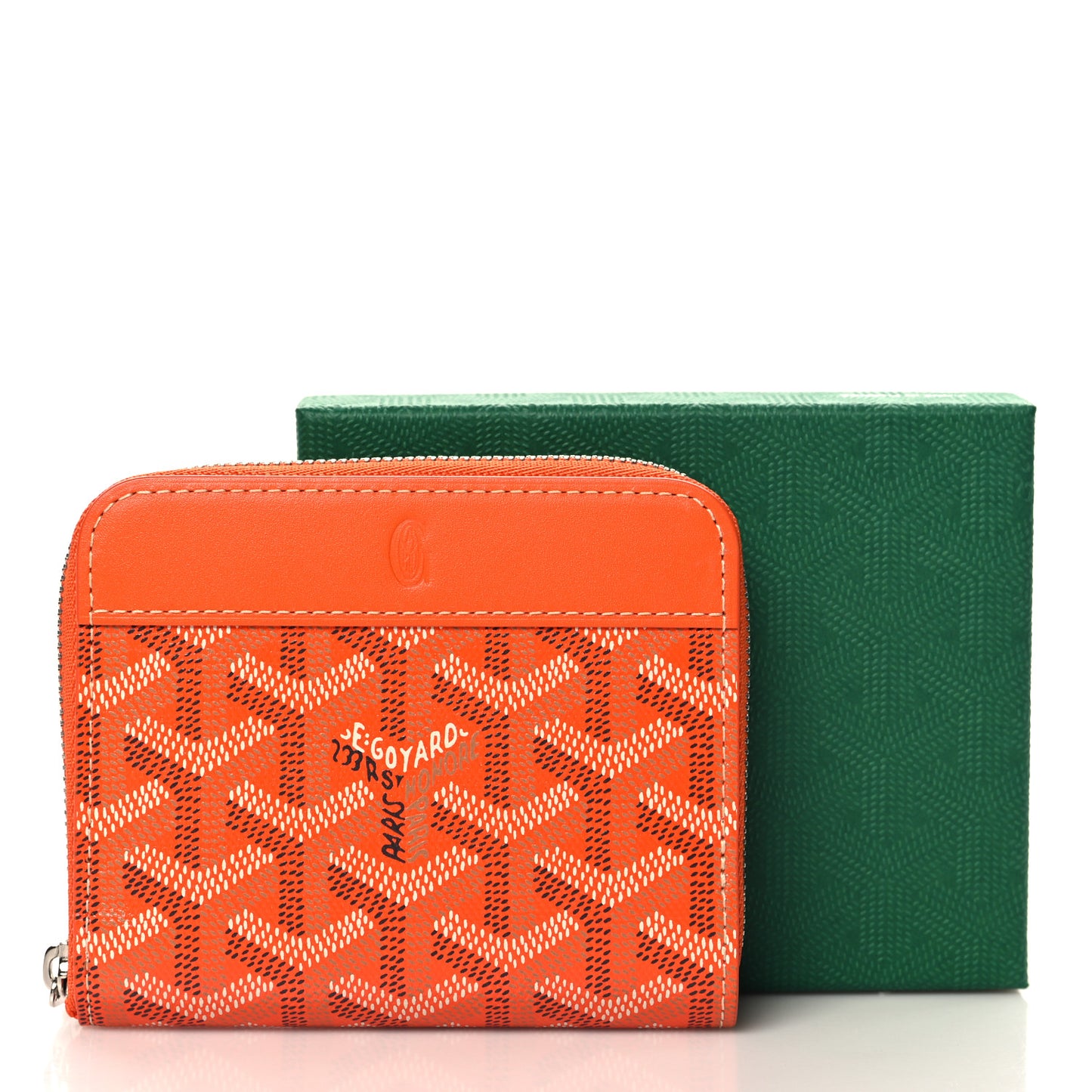 Goyardine Matignon PM Wallet Orange