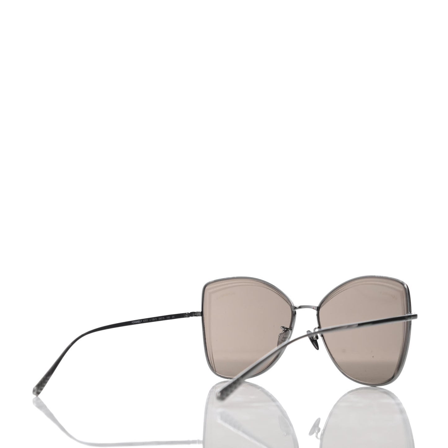 Metal Butterfly Sunglasses 4253 Silver
