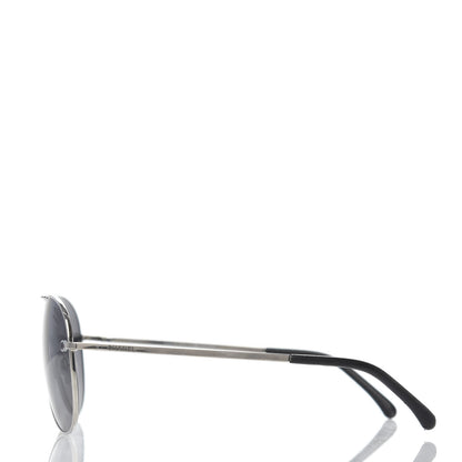 Chanel Polarized CC Aviator Sunglasses 4186-T-Q Silver 3 of 8