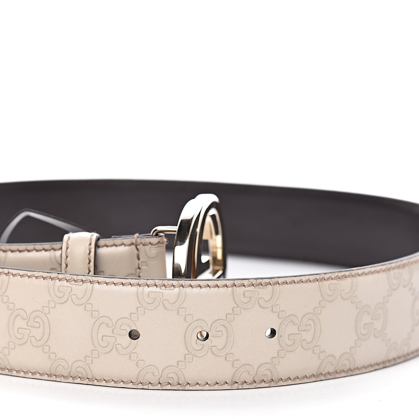 Guccissima Interlocking G 40mm Belt 85 34 Off White
