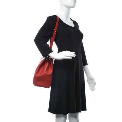 Gucci Calfskin Matelasse Medium GG Marmont Tote Hibiscus Red 2 of 8