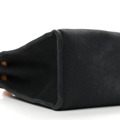 Hermes Toile Vache Calfskin Herbag PM 30 Black Natural 13 of 21