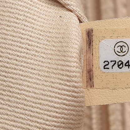 Chanel Canvas Large Deauville Tote Ivory 7 of 8