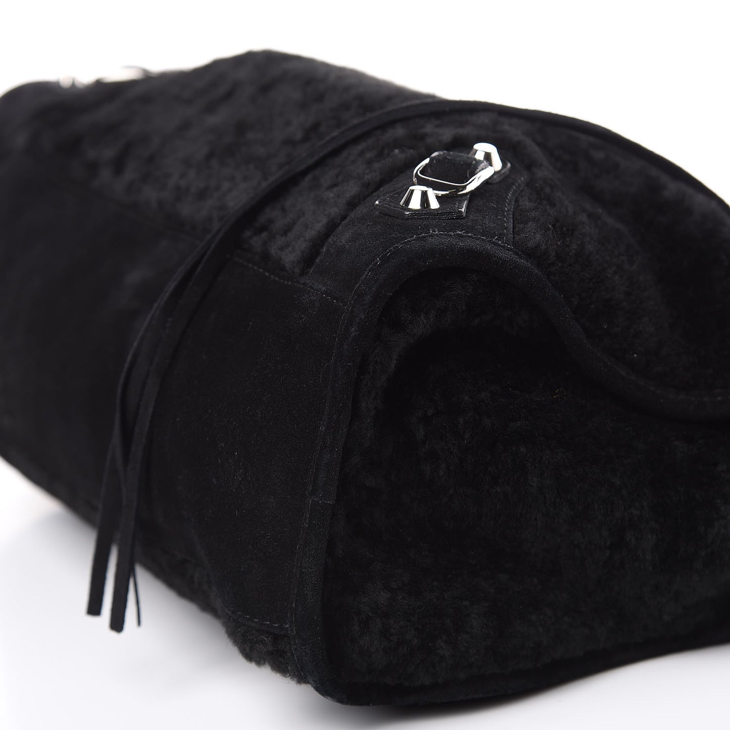 Shearling Suede Classic Hardware City Black