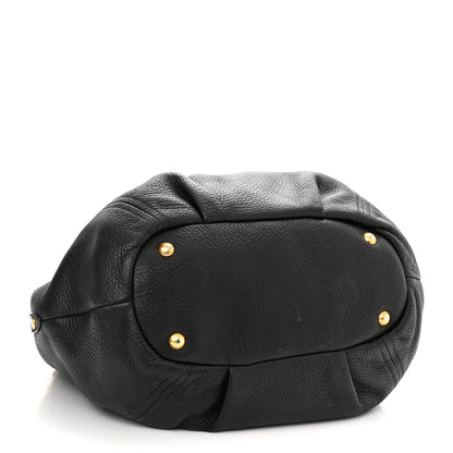 Prada Vitello Daino Tote Black 3 of 17