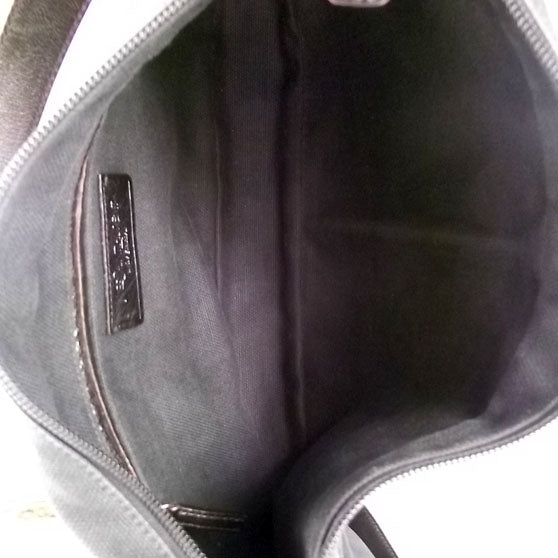 Saint Laurent Canvas Mombasa Horn Shoulder Bag 8 of 8